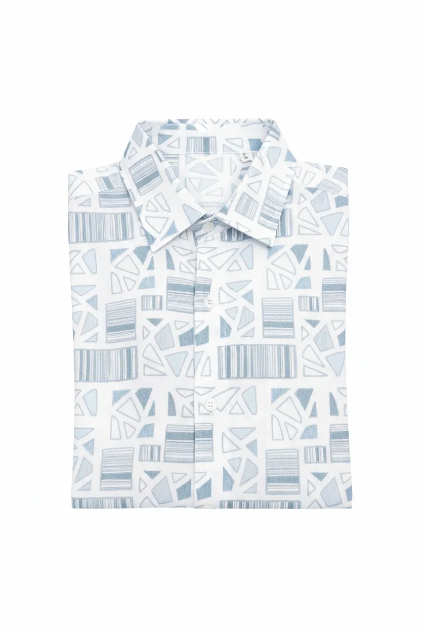 Aqua Geo Short Sleeve - Image 4
