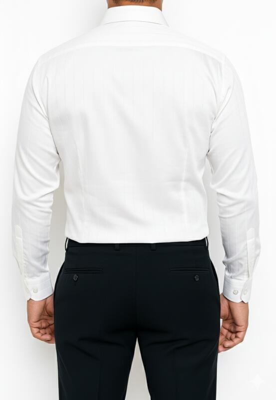 Executive Shadow Shirt: Glacier White - Image 2