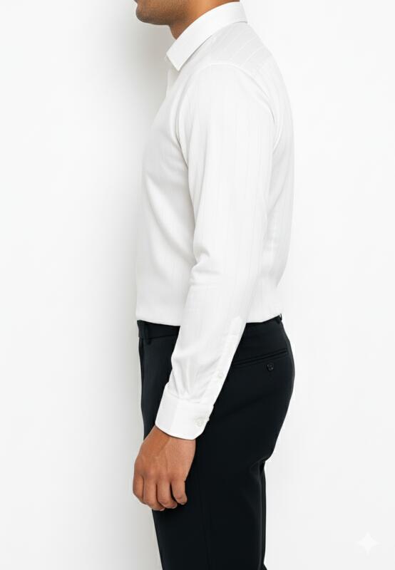 Executive Shadow Shirt: Glacier White - Image 3