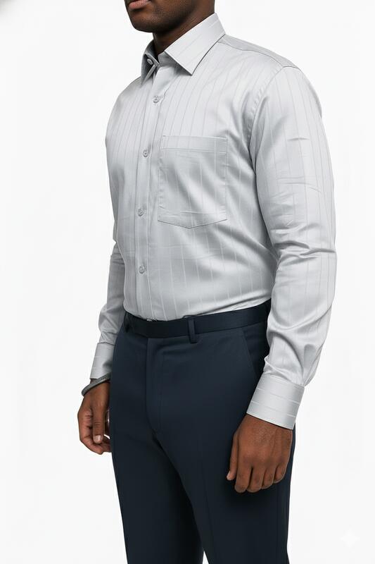 Executive Shadow Shirt – Platinum Grey - Image 3