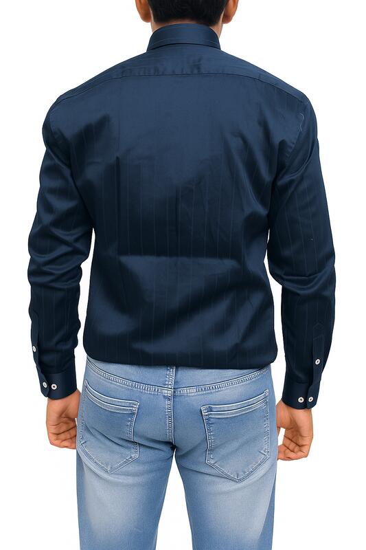 Executive Shadow Shirt: Midnight Navy - Image 5