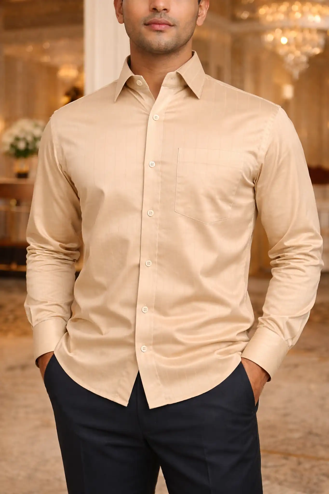 Executive Shadow Shirt – Desert Sand - Image 2
