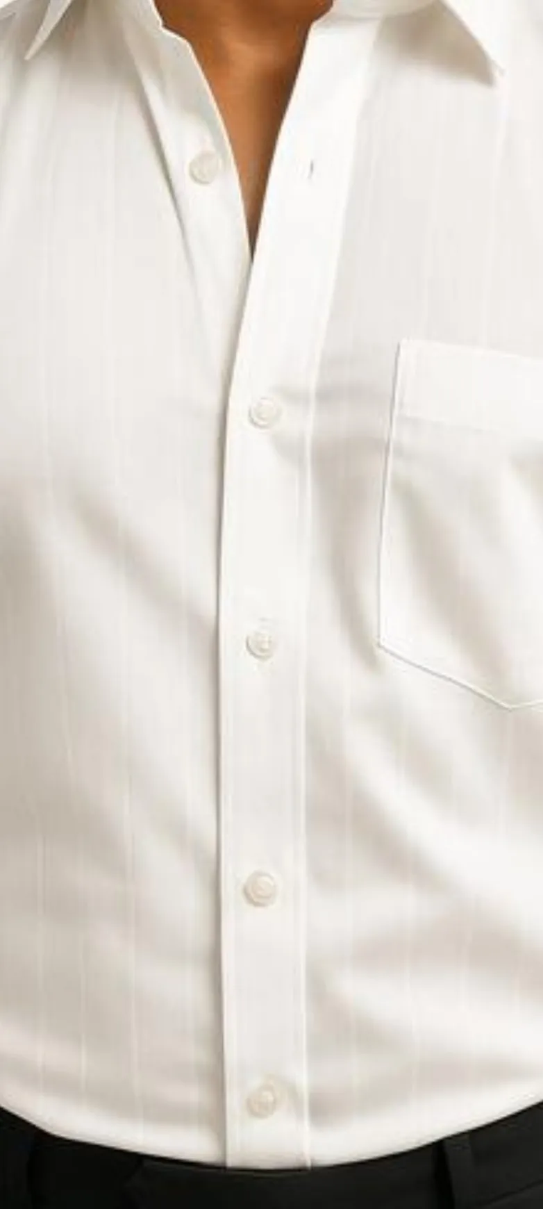 Executive Shadow Shirt: Glacier White - Image 3