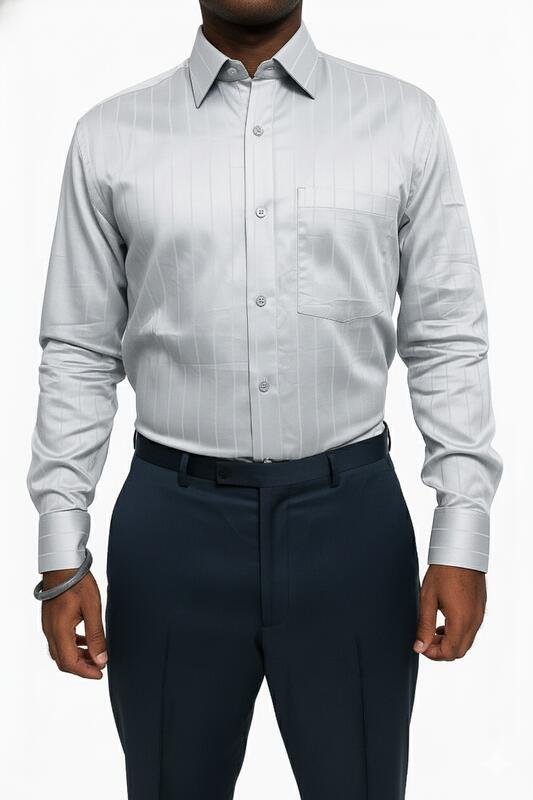 Executive Shadow Shirt – Platinum Grey