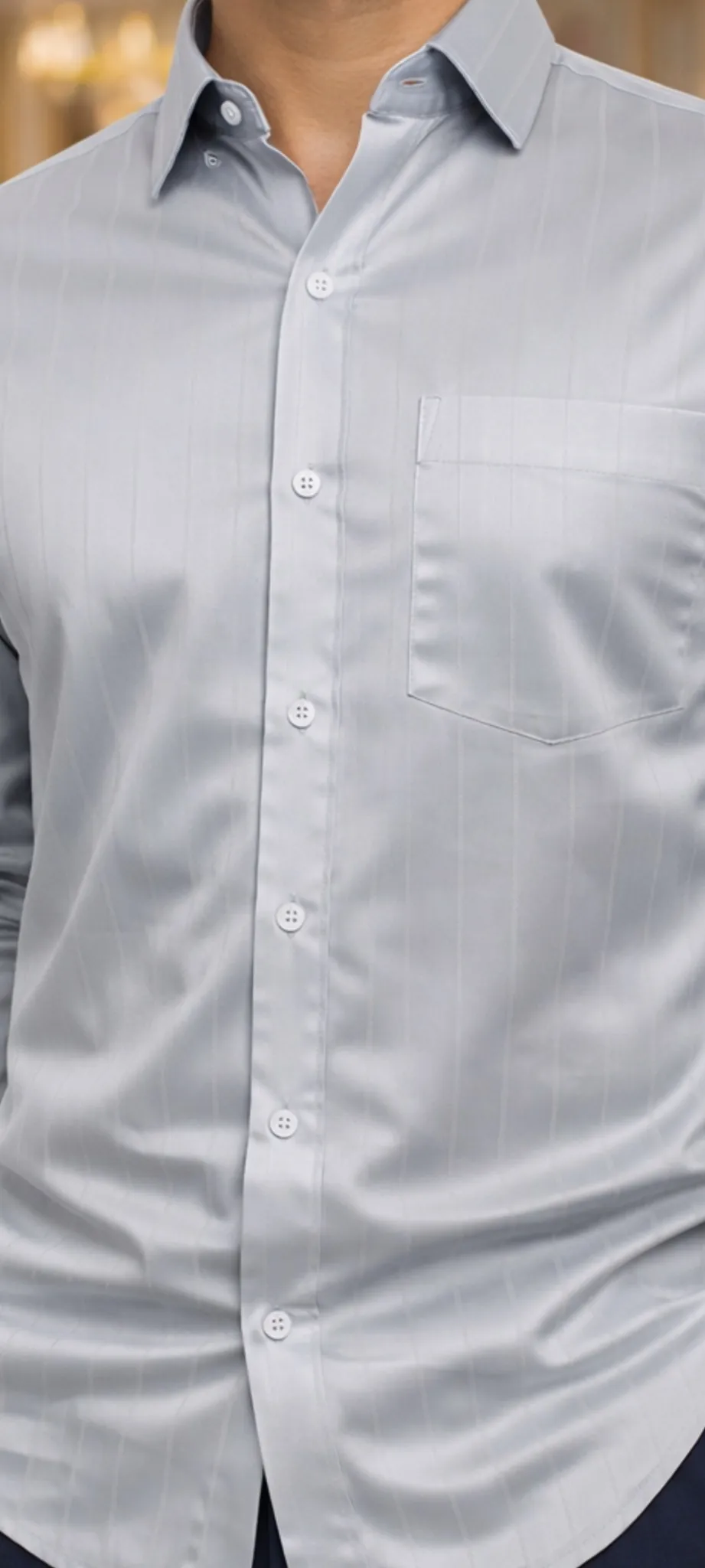 Executive Shadow Shirt – Platinum Grey - Image 3