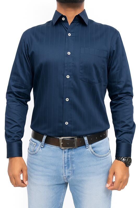 Executive Shadow Shirt: Midnight Navy - Image 4