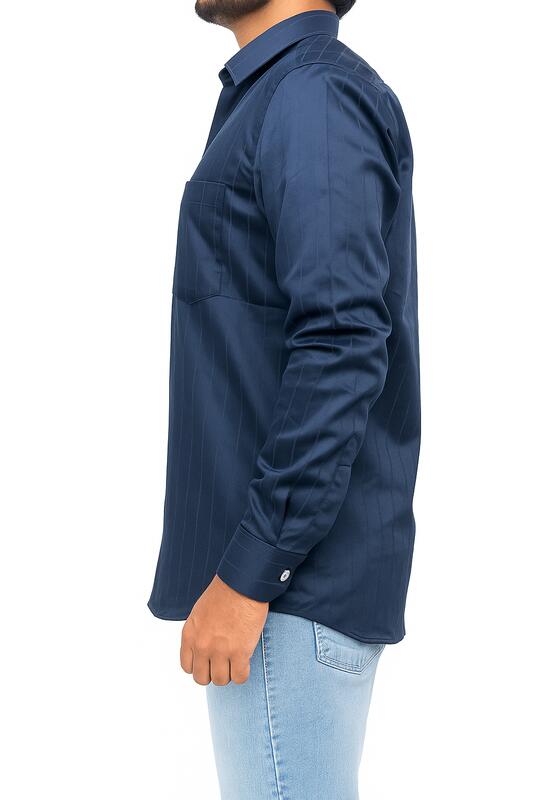Executive Shadow Shirt: Midnight Navy - Image 3