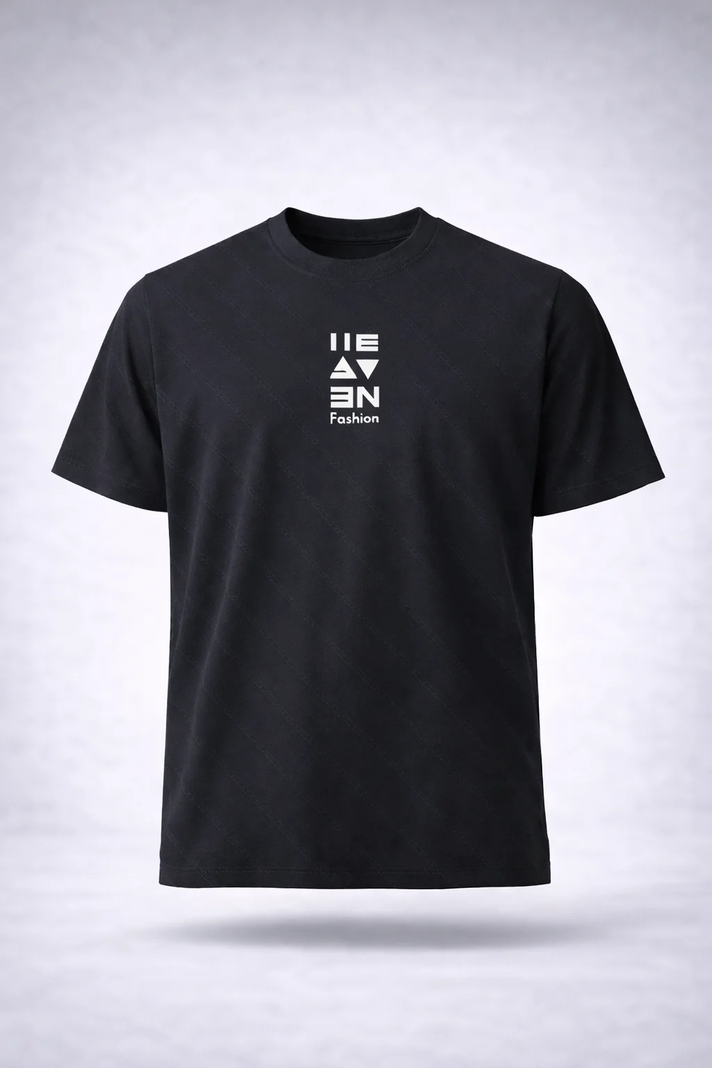 Men’s Popcorn Textured Crew Neck T-Shirt - Image 2