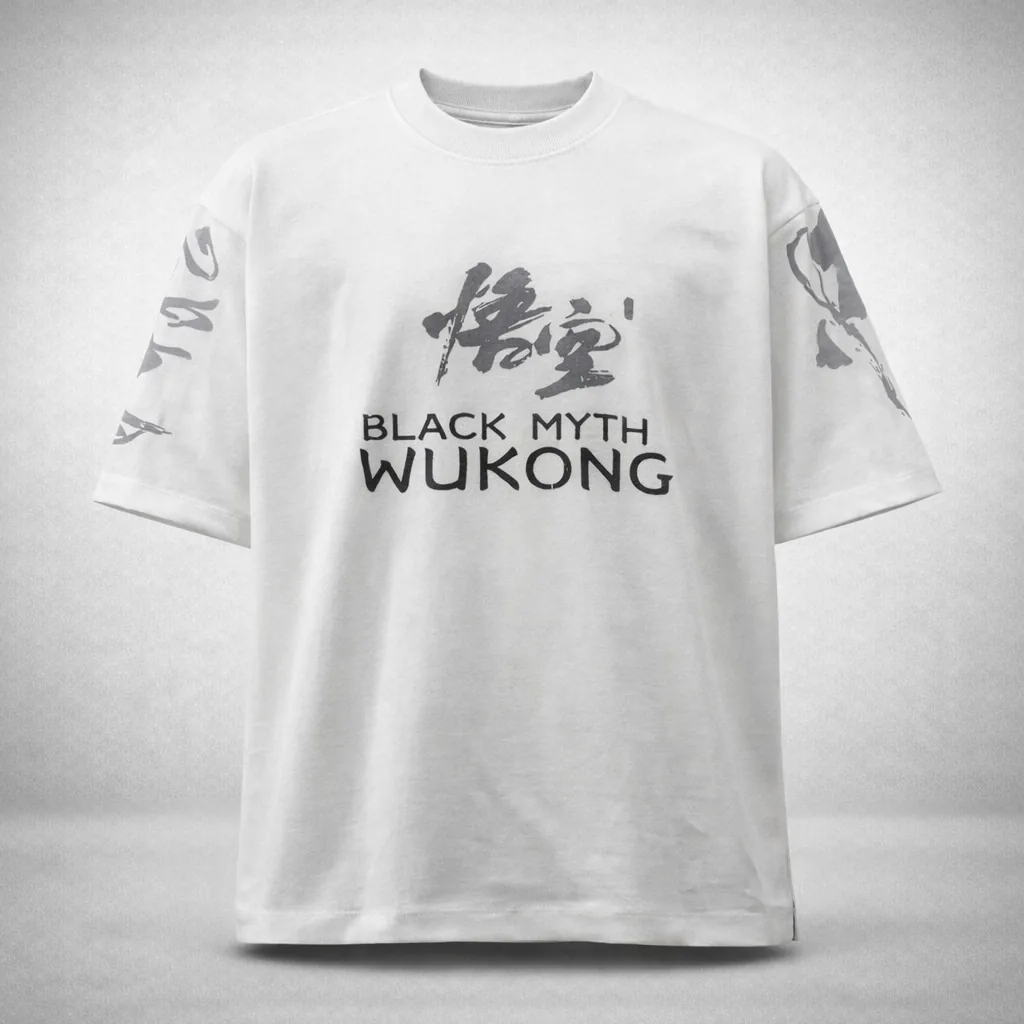 Men’s Black Myth Wukong Oversized T-Shirt - Image 4
