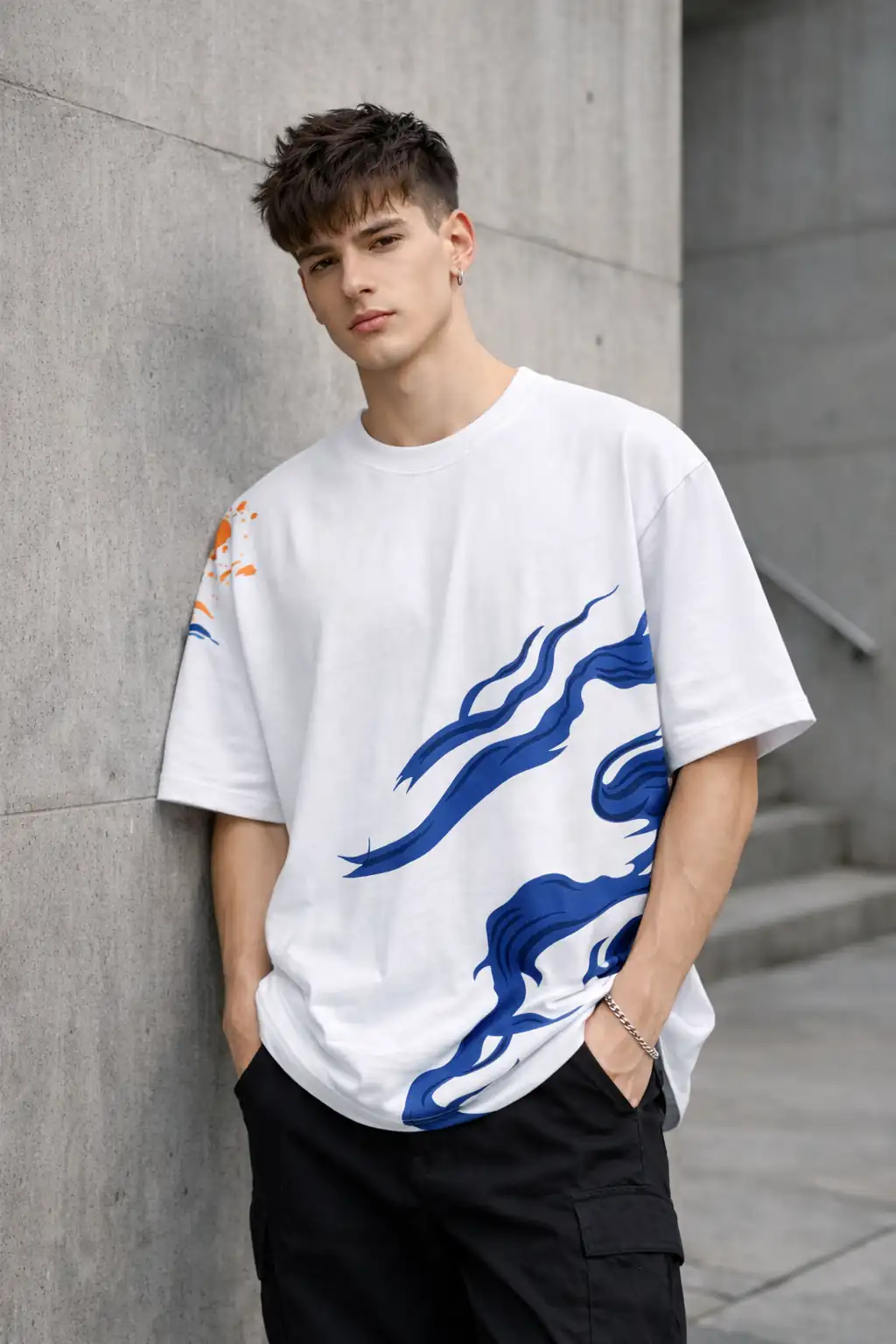 Tiger Wave Oversized T-Shirt