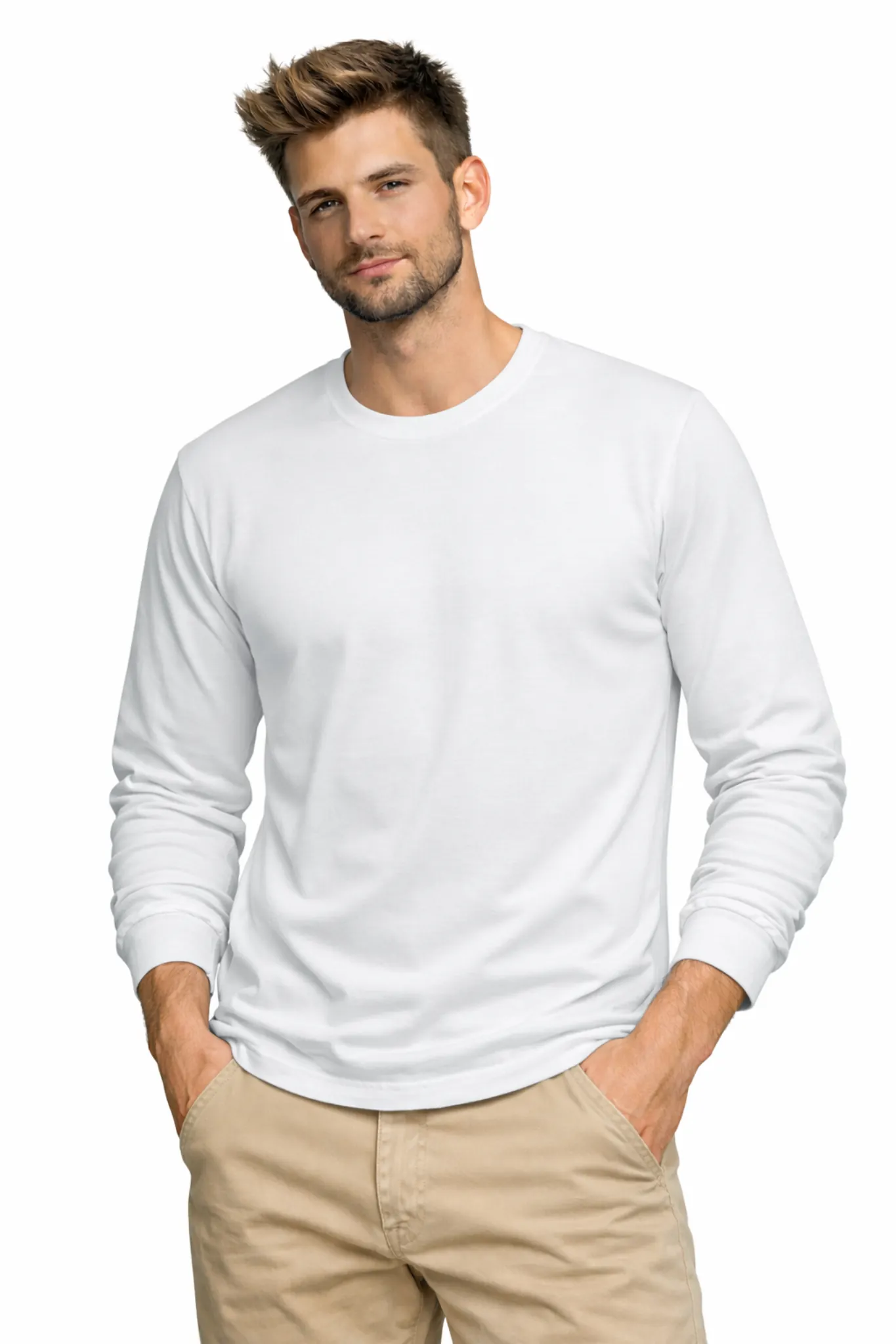 Solid Long Sleeve T-Shirt